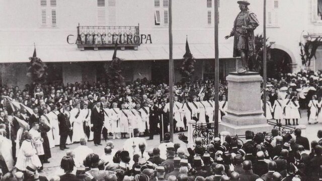 Inaugurazione del monumento a Massimiliano I d'Asburgo