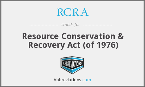 Resource Conservation and Recovery Act (US)