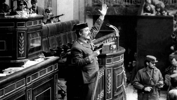 El golpe de Estado del teniente coronel de la Guardia Civil, Antonio Tejero.