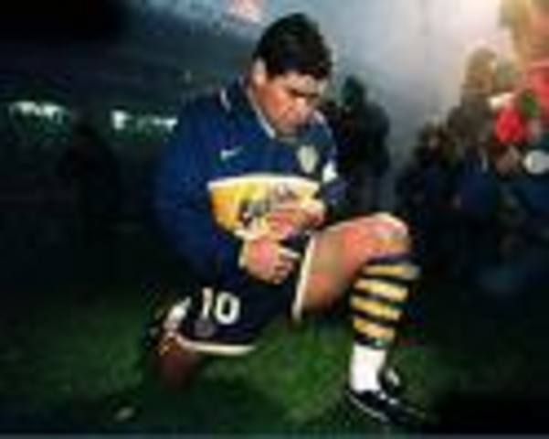 Maradona won his only tornament in boca juniors