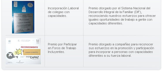 Premio al participar foros de trabajo incluyentes