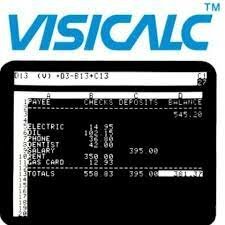 Aparece la primera planilla de cálculos: Visicalc.