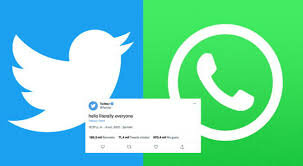 whatsApp, Twitter e Intagram.