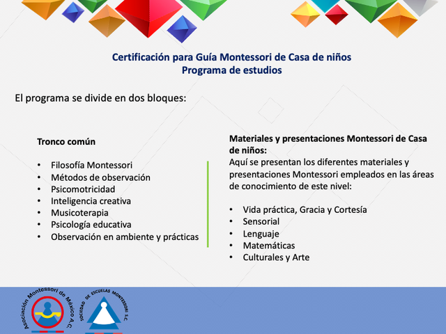Inicia Certificación Guía Montessori Casa de Niños