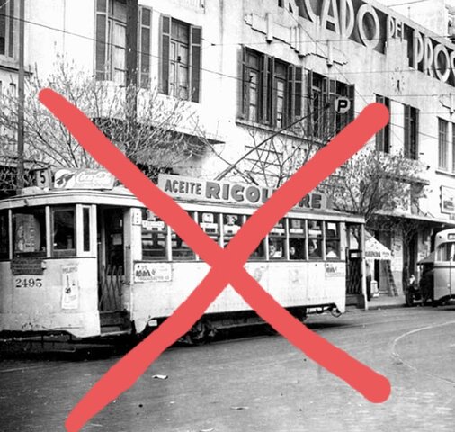 Desaparición del tranvías