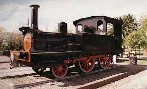 Ensayo de la locomotora. 1857