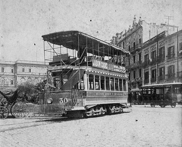 Primera linea de subte. 1914