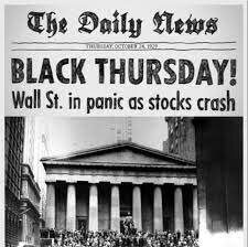 Caída de la bolsa de valores de New York