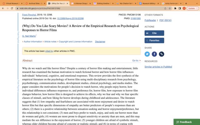 (Why) Do you like scary movies?