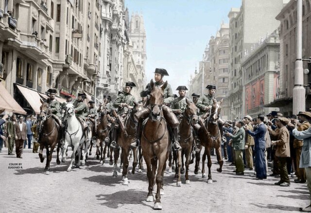 Las tropas nacionales entran a Madrid y resistencia