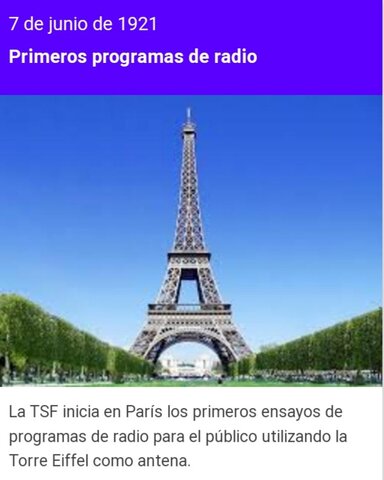 Primeros programas de radio