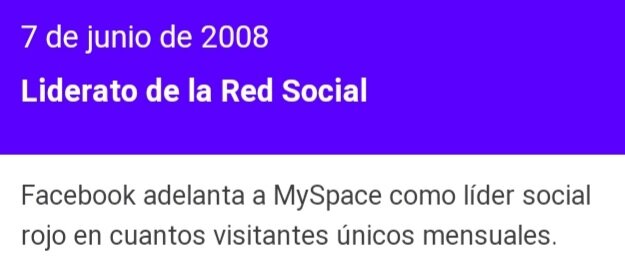 Liderato de la red social