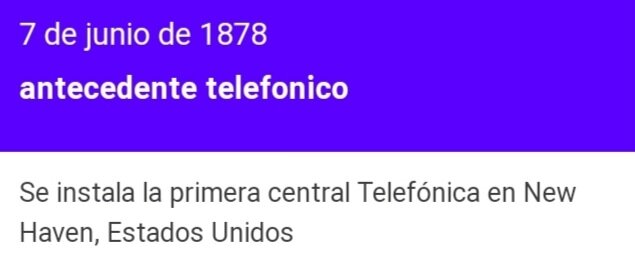 Antecedentes telefónicos