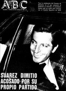 Dimisión de Adolfo Suárez