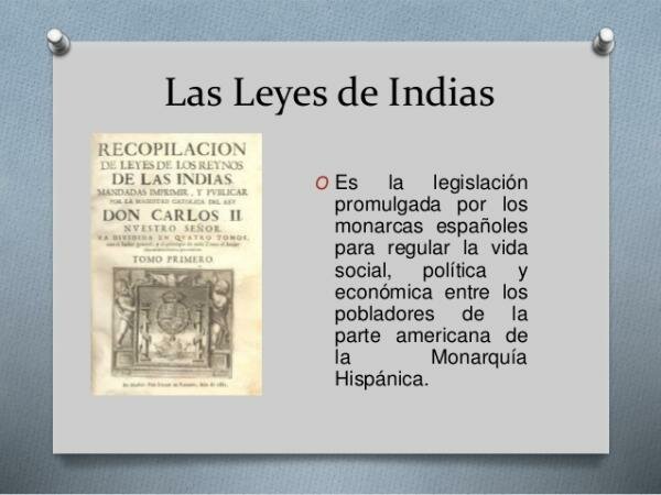 Dominación española-Leyes Indias