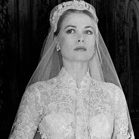 Vestido de encaixe de Helen Rose