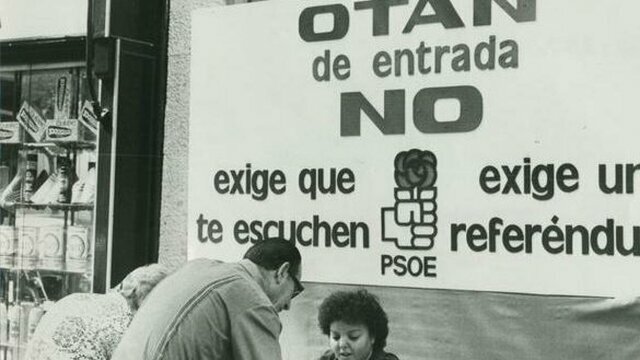España aprueba en referéndum su entrada en la OTAN.