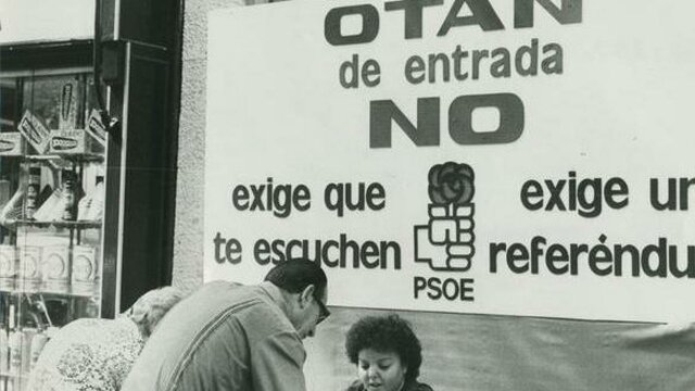 España aprueba en referéndum su entrada en la OTAN.