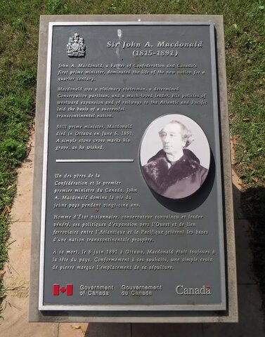 John A MacDonald dies