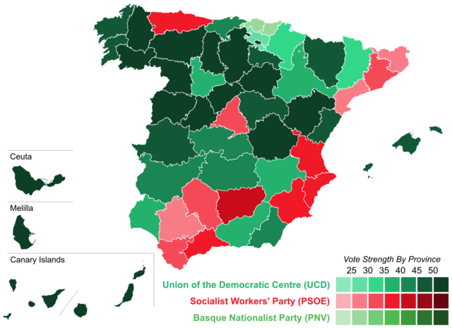 Elecciones de 1979, gana la UCD