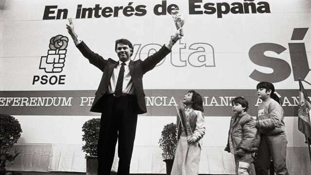 España aprueba en referéndum su entrada en la OTAN