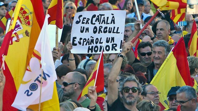 Manifestación por la Independencia de Cataluña.