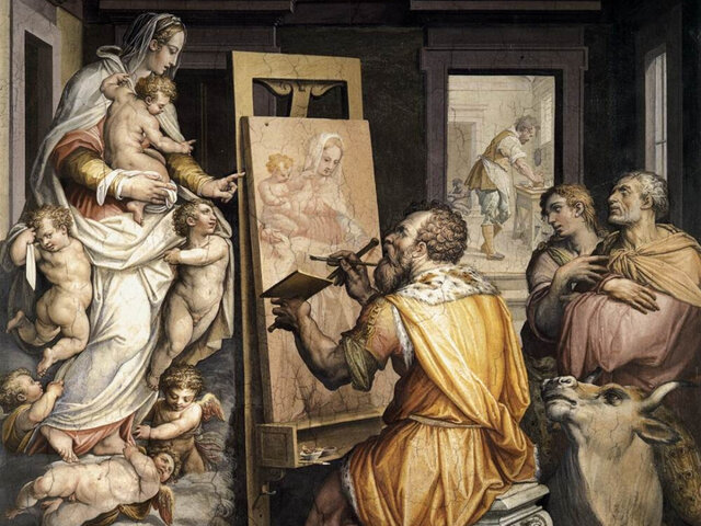 Si iscrive nella compagnia dei pittori, la compagnia di San Luca.