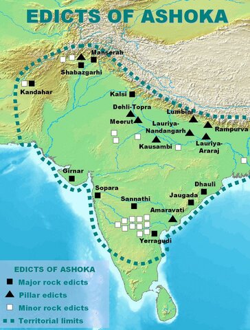 Los Edictos de Ashoka.