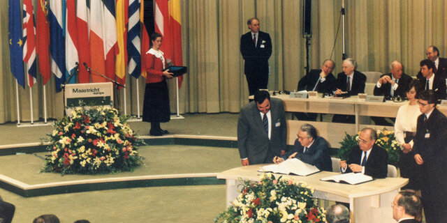 Entrada en vigor del Tratado de Maastrich