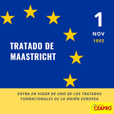 Entrada en vigor del Tratado de Maastrich.
