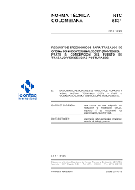 Norma técnica NTC 5831