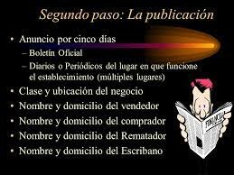 PUBLICACIÓN EN EL BOLETÍN OFICIAL