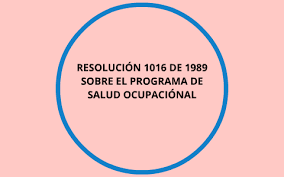 resolución 1016 de 1989