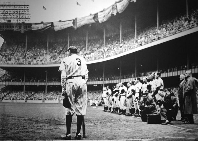 Babe Ruth's final appearance at Yankee Stadium