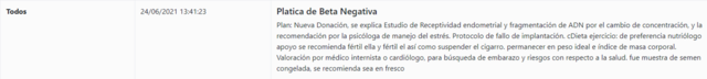 24/06/2021 13:41:23  PLATICAS BETA NEGATIVA BEATRIZ RAMIREZ