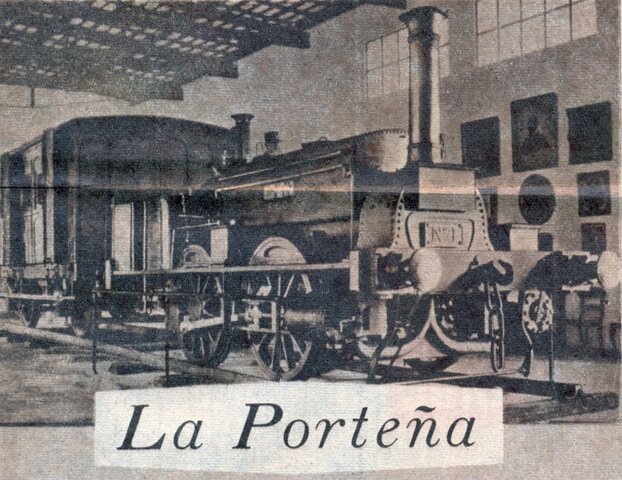 Primer locomotora "La Porteña"