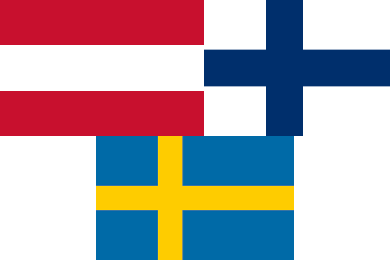 Àustria, Finlàndia i Suècia