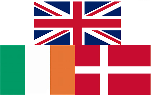 Incorporació del Regne Unit, Irlanda i Dinamarca