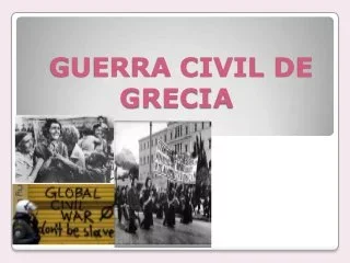 LA GUERRA CIVIL EN GRECIA