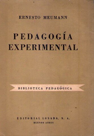 Surgimiento de la Pedagogía Experimental