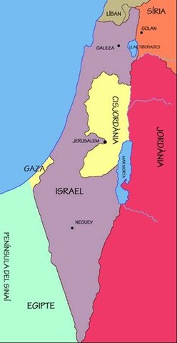 División de la Tierra de Israel y Palestina