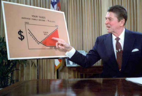 Reagan gives spending speech