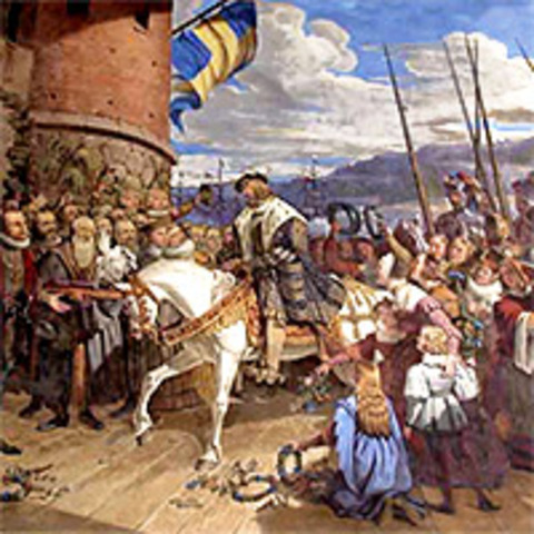 Gustav fick ta alla  Kyrkans överflödiga egendommar