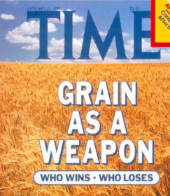 Reagan lifts the grain embargo on the Soviet Union