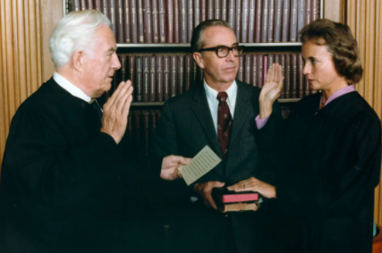 Sandra Day O'Connor is appointed first female justice on supreme court
