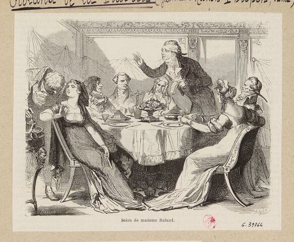 Opening of Manon Roland's salon