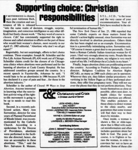 Christianity in Crisis