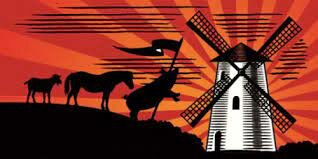The animals are divided in regards to the windmill