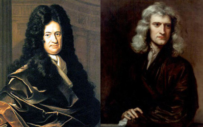 Isaac Newton y Gottfried Leibniz