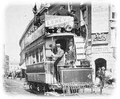 aparición de "Tranmways" electricos